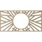 Ekena Millwork Hoover Wood Fretwork Pierced Ceiling Medallion, Birch, 38"W x 19"H x 14 1/4"ID x 3/8"T CMWP38X19X0375HOBI - alternate 3
